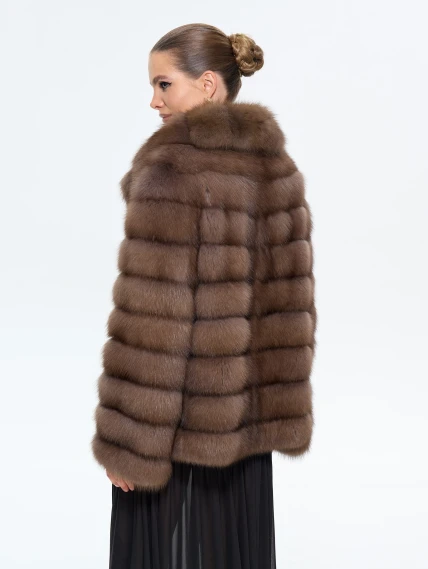 Женская шуба из меха куницы Л511-389, натуральная, размер 48, артикул 64890-3