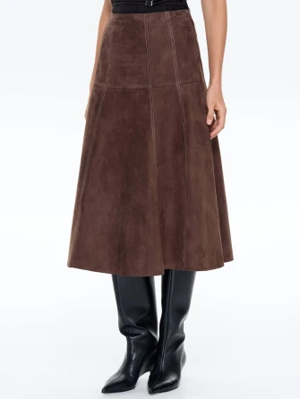 Замшевая юбка 17з-1