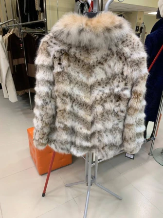 Женская шуба из меха рыси Л850-1