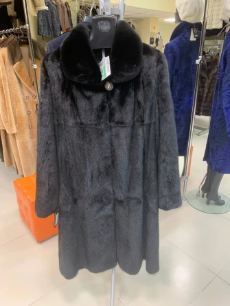 Длинная женская шуба из меха норки М-102- 317-0