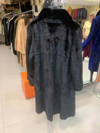 Длинная женская шуба из меха норки М-102- 317-1